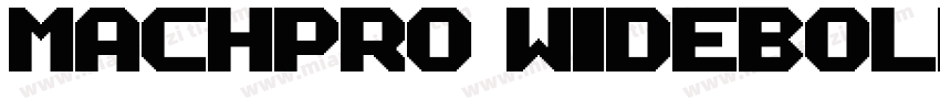MachPro WideBold字体转换